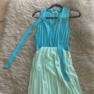 Nice summer dress light blue, light green